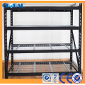 Powder Coated Industrial storage rack with zinc plated wire decking